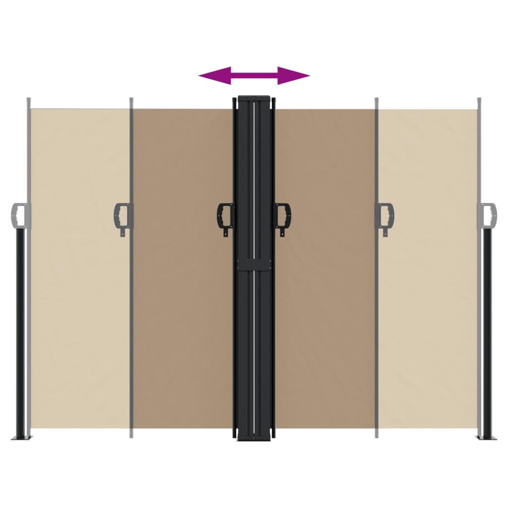 Σκίαστρο Πλαϊνό Συρόμενο Taupe 180 x 1000 εκ.