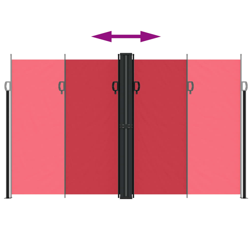 Σκίαστρο Πλαϊνό Συρόμενο Κόκκινο 200 x 1000 εκ.