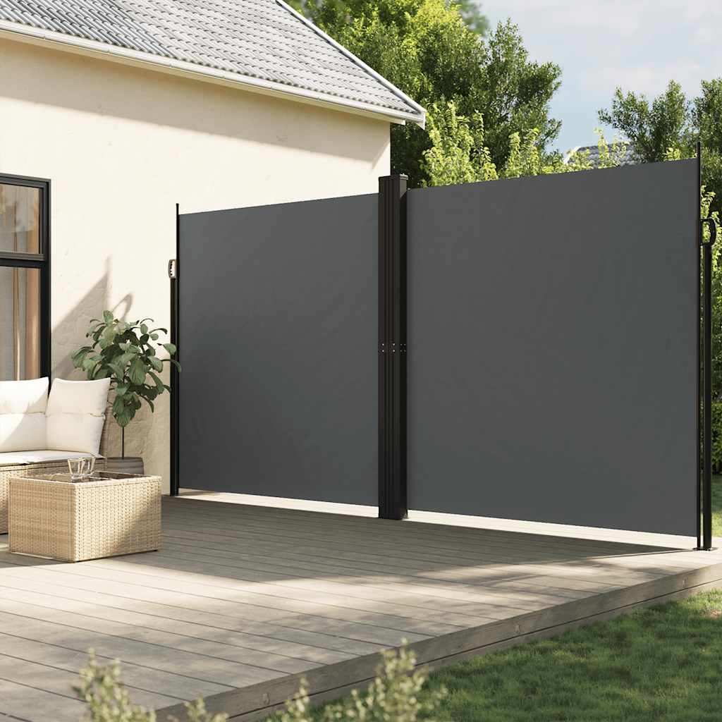 Σκίαστρο Πλαϊνό Συρόμενο Ανθρακί 220 x 1000 εκ. - Pakobazaar