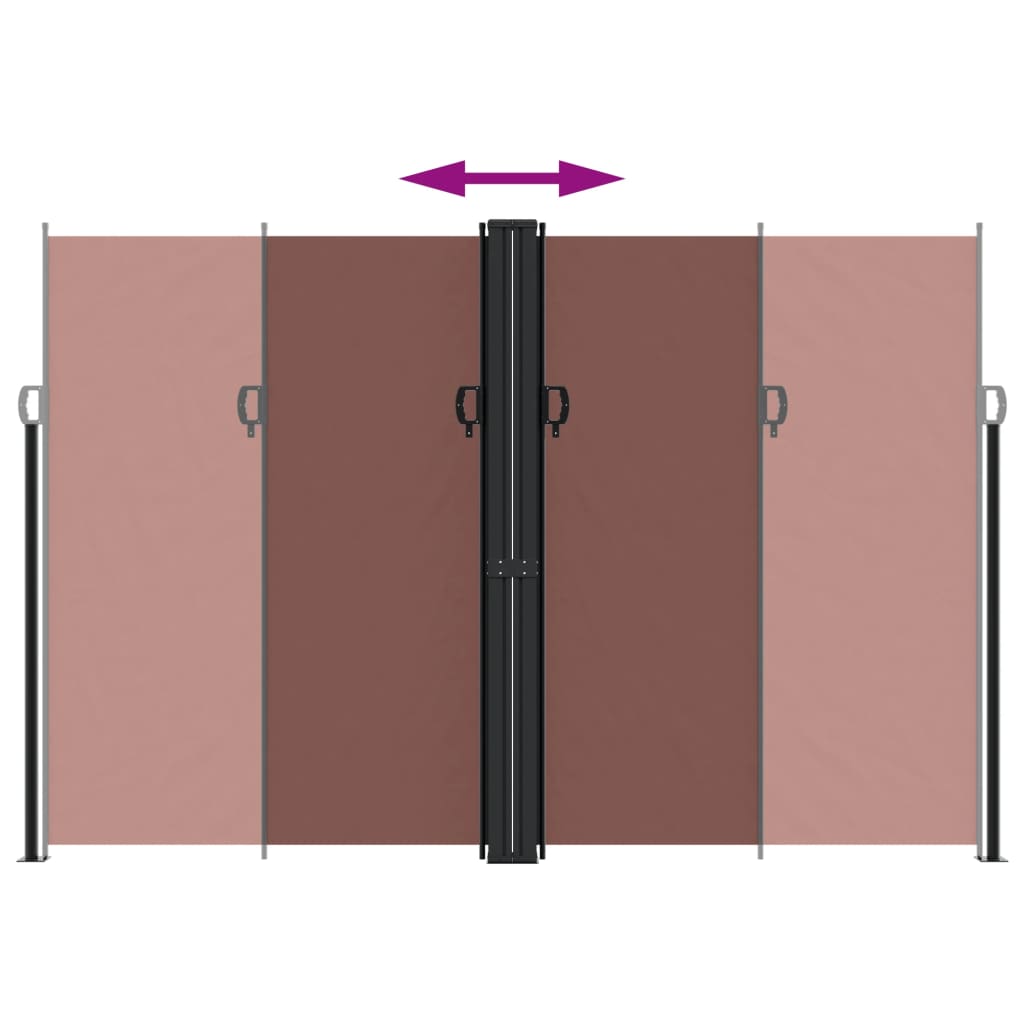 Σκίαστρο Πλαϊνό Συρόμενο Καφέ 220 x 1000 εκ.