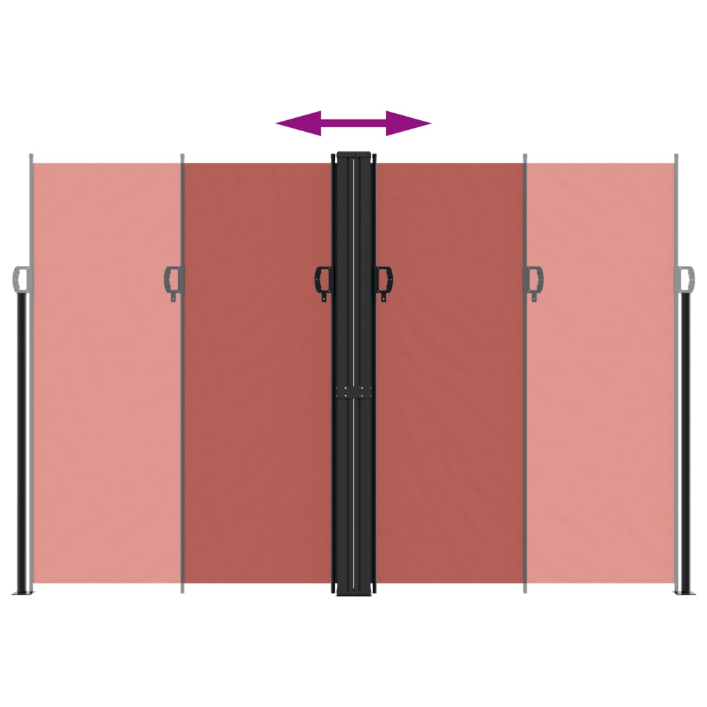 Σκίαστρο Πλαϊνό Συρόμενο Τερακότα 220 x 1000 εκ.