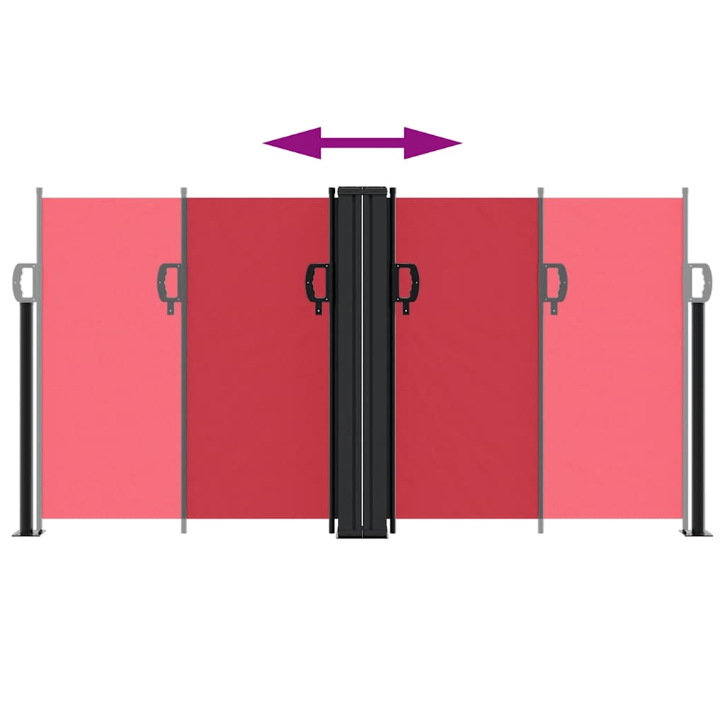 Σκίαστρο Πλαϊνό Συρόμενο Κόκκινο 120 x 1200 εκ.