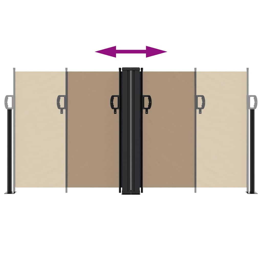 Σκίαστρο Πλαϊνό Συρόμενο Taupe 120 x 1200 εκ.