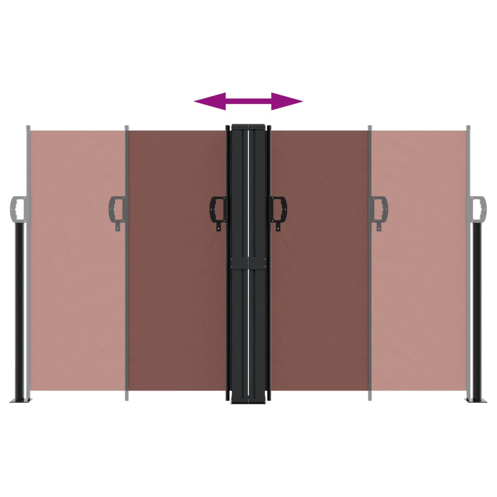 Διαχωριστικό Βεράντας Συρόμενο Καφέ 140 x 1200 εκ.