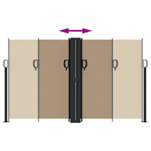 Σκίαστρο Πλαϊνό Συρόμενο Taupe 140 x 1200 εκ.