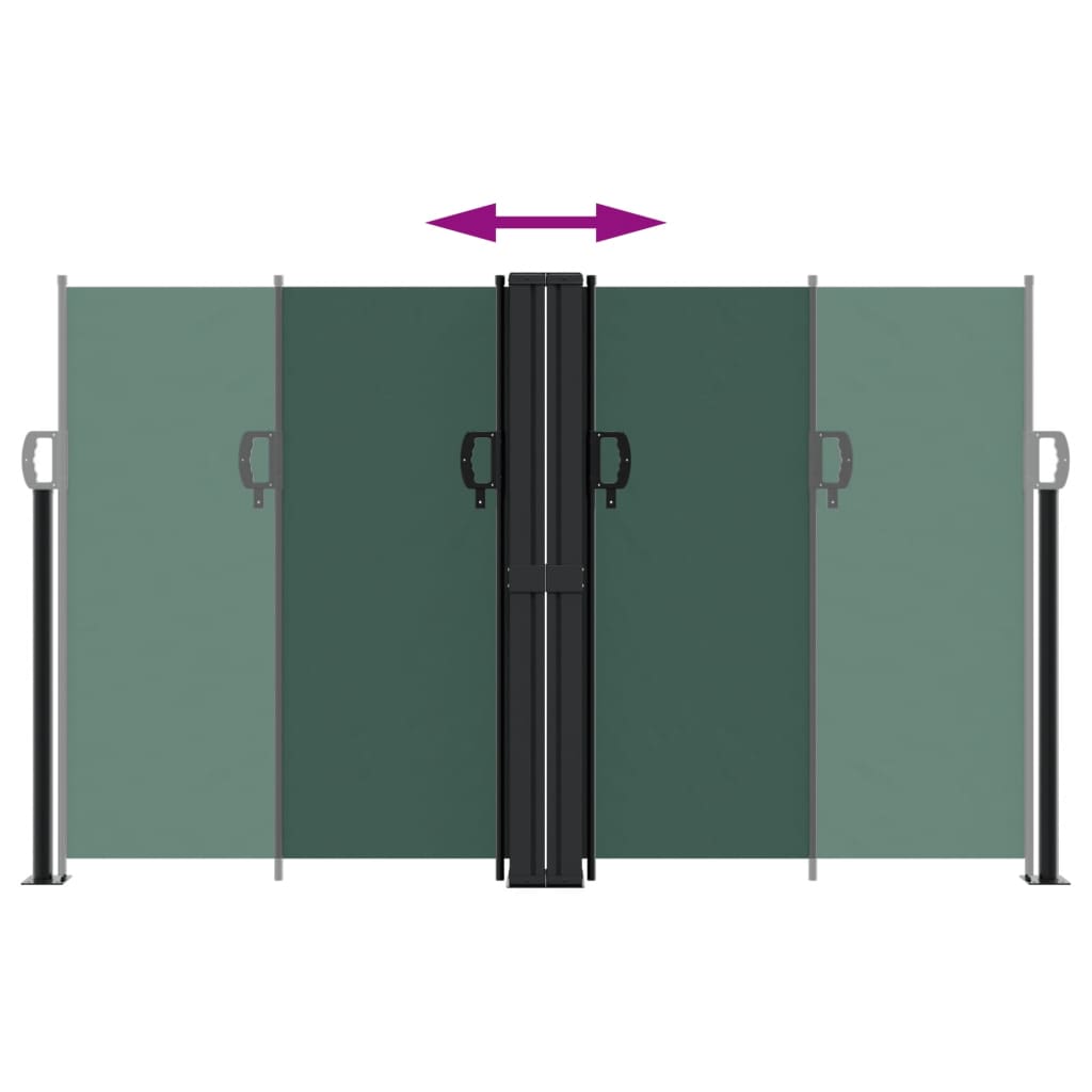 Σκίαστρο Πλαϊνό Συρόμενο Σκούρο Πράσινο 140 x 1200 εκ.