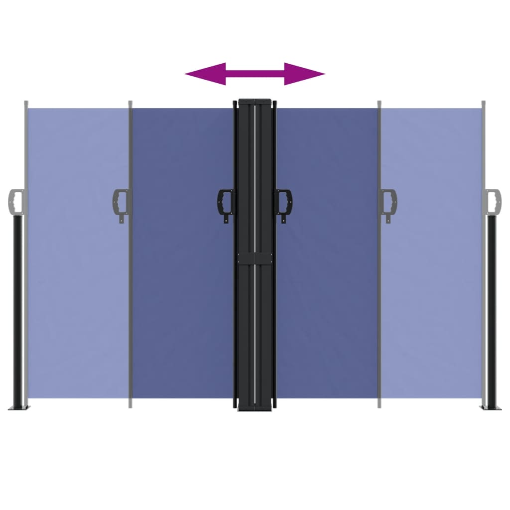 Σκίαστρο Πλαϊνό Συρόμενο Μπλε 160 x 1200 εκ.