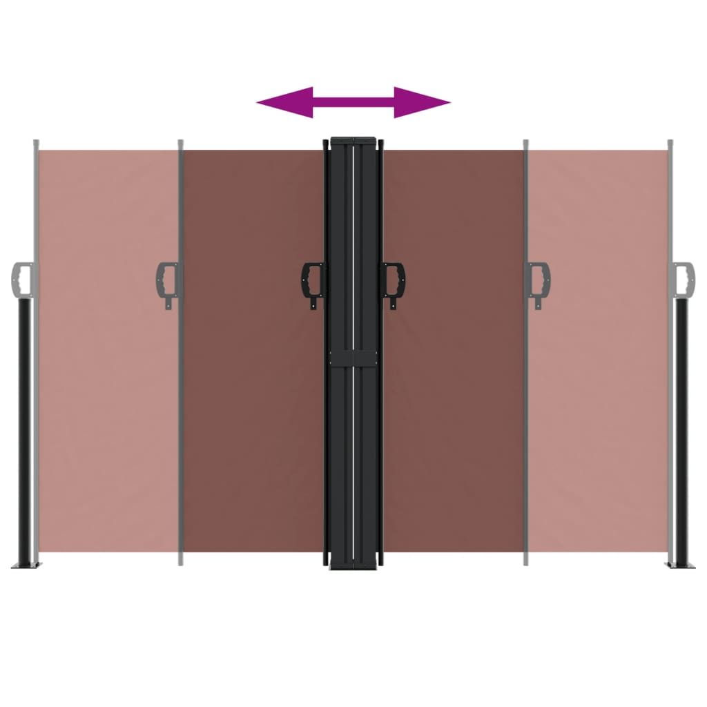 Σκίαστρο Πλαϊνό Συρόμενο Καφέ 160 x 1200 εκ.
