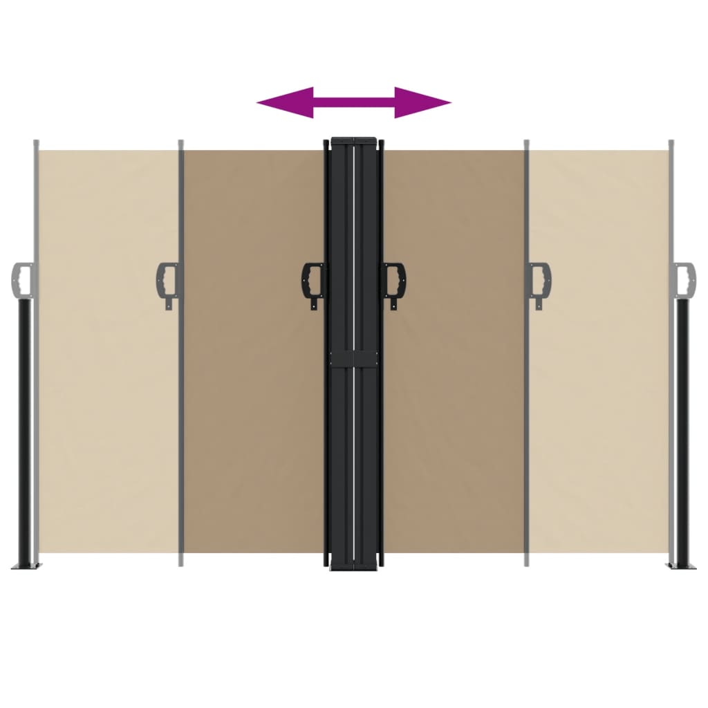 Σκίαστρο Πλαϊνό Συρόμενο Taupe 160 x 1200 εκ.