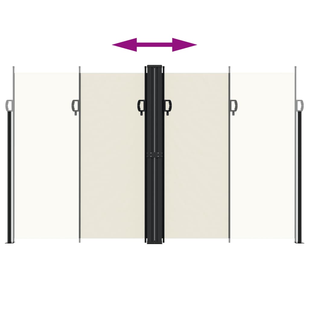 Σκίαστρο Πλαϊνό Συρόμενο Κρεμ 200 x 1200 εκ.