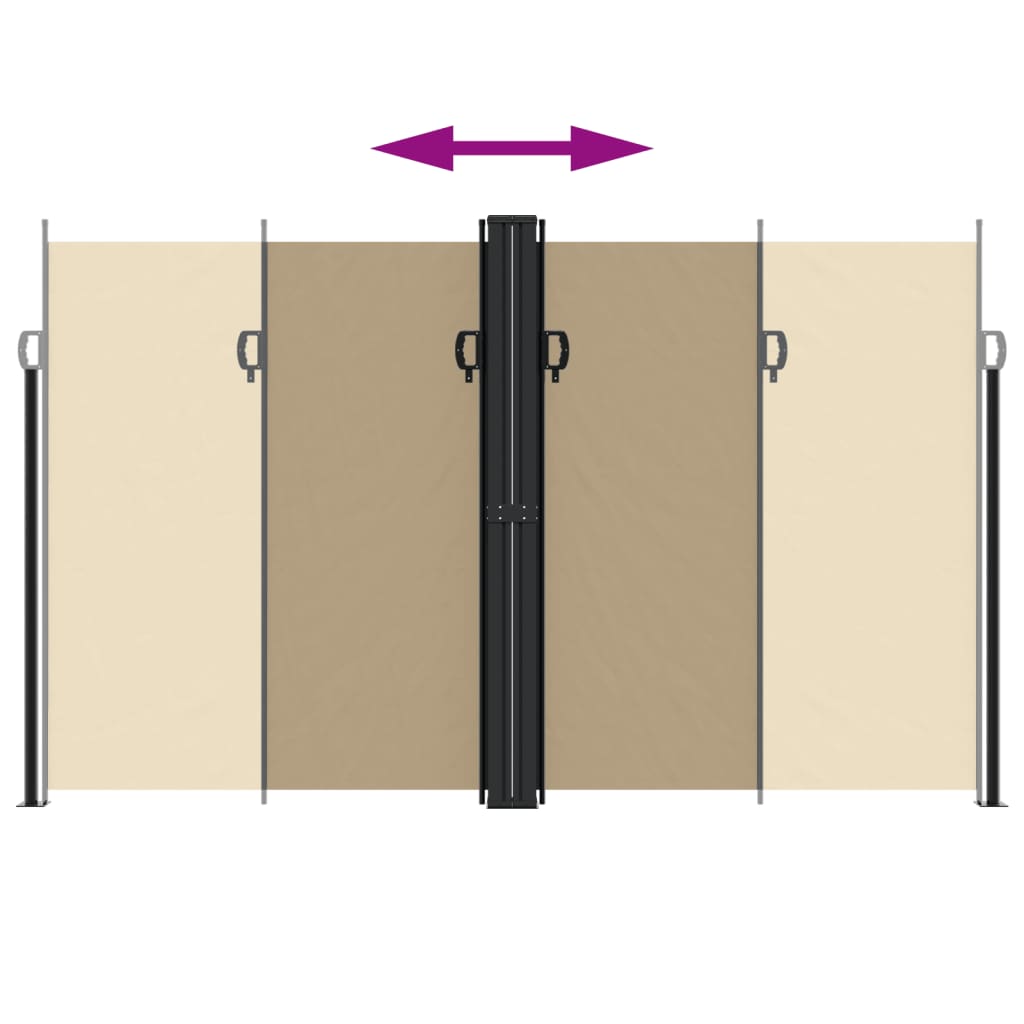 Σκίαστρο Πλαϊνό Συρόμενο Μπεζ 200 x 300 εκ.