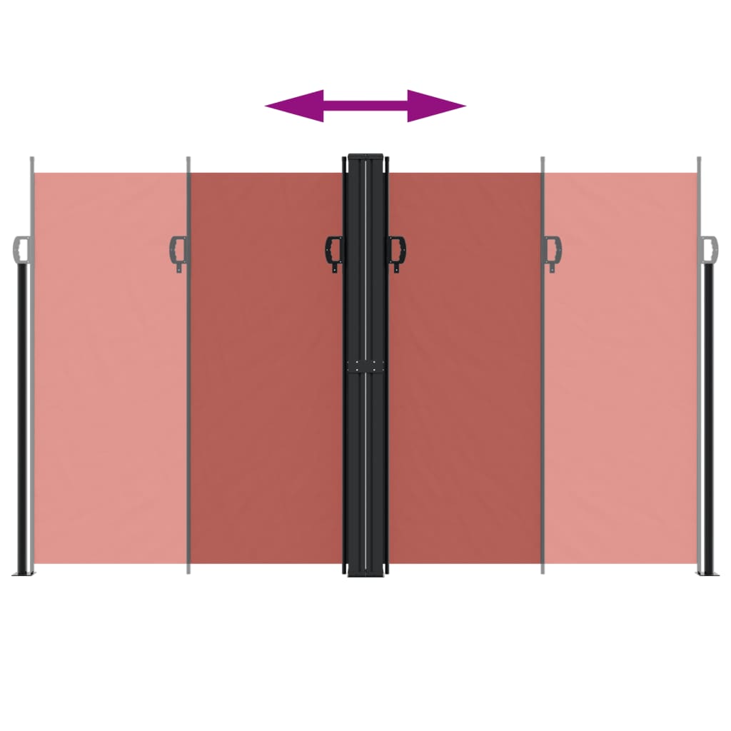 Σκίαστρο Πλαϊνό Συρόμενο Τερακότα 200 x 1200 εκ.