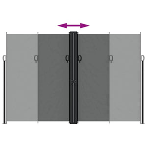 Σκίαστρο Πλαϊνό Συρόμενο Ανθρακί 220x1200 εκ. - Pakobazaar