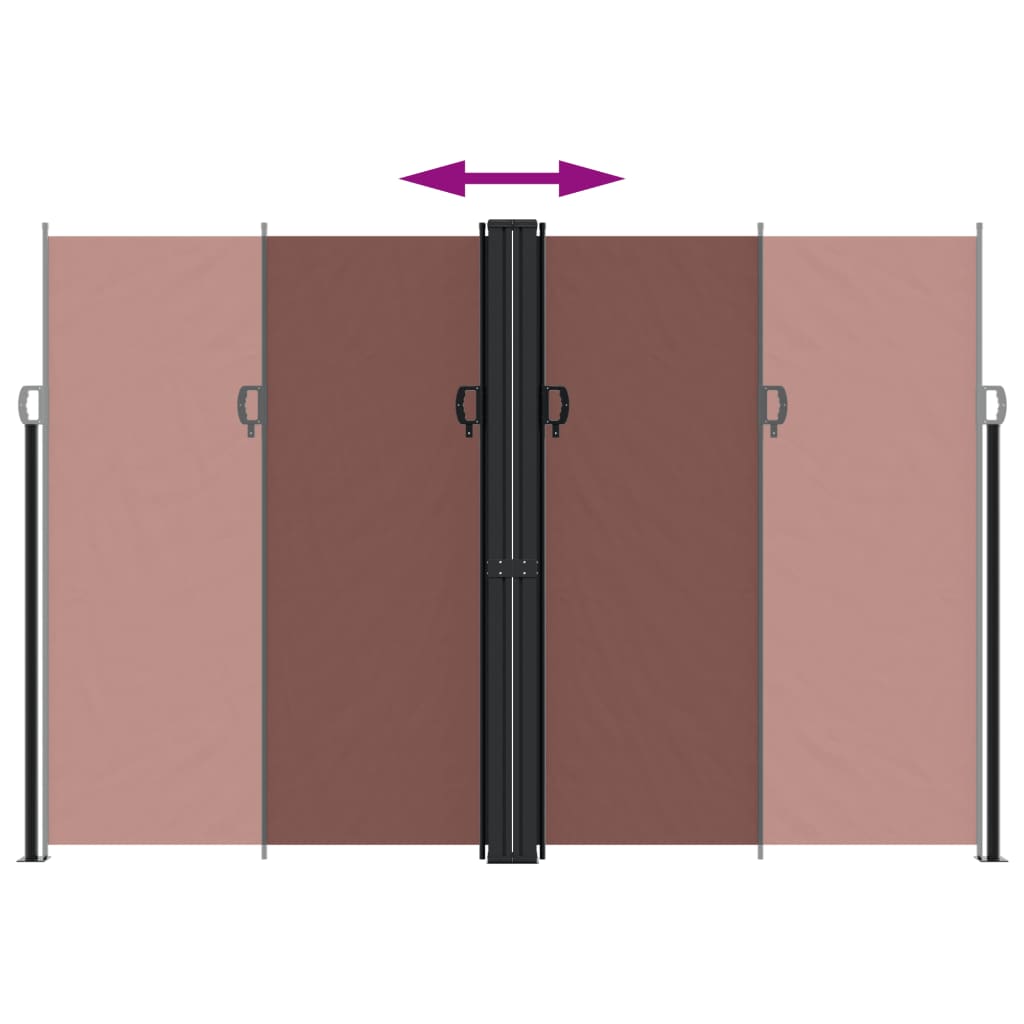 Σκίαστρο Πλαϊνό Συρόμενο Καφέ 220 x 1200 εκ.