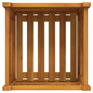 Ζαρντινιέρα Κήπου με Επένδυση 42x42x40 εκ. Μασίφ Ξύλο Ακακίας - Pakobazaar