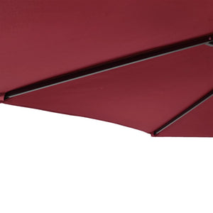 Ομπρέλα Κήπου με Ατσάλινο Ιστό Μπορντό 225x225x212 εκ. - Pakobazaar