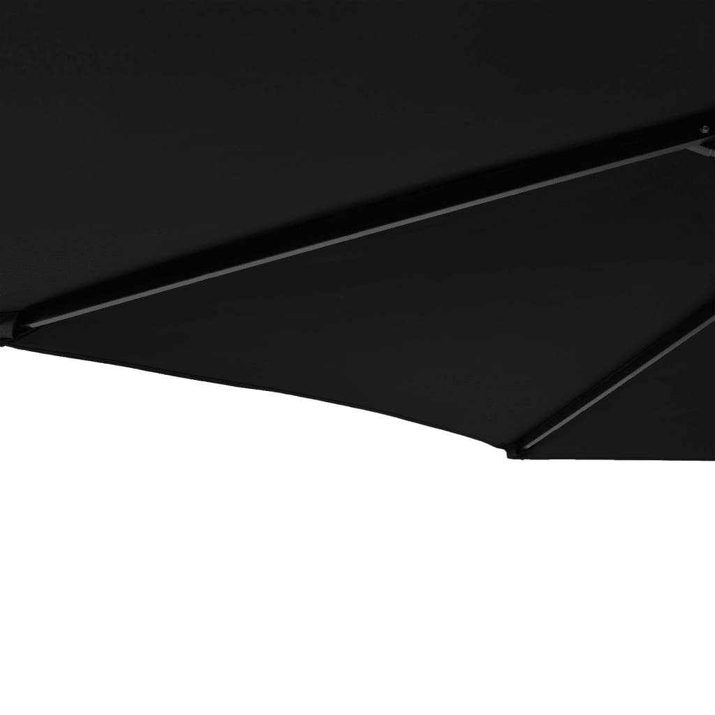 Ομπρέλα Κήπου με Ατσάλινο Ιστό Μαύρη 225x225x212 εκ. - Pakobazaar