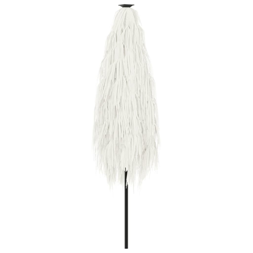 Ομπρέλα Κήπου με Ατσάλινο Ιστό Λευκή 248x248x248 εκ.