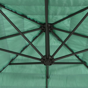 Ομπρέλα Κήπου με Ατσάλινο Ιστό Πράσινο 223x223x213 εκ.