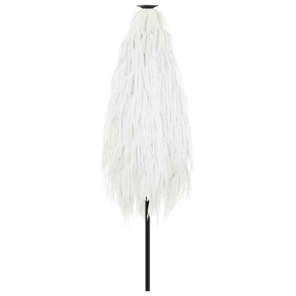 Ομπρέλα Κήπου με Ατσάλινο Ιστό Λευκή 223x223x213 εκ.