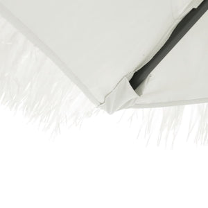 Ομπρέλα Κήπου με Ατσάλινο Ιστό Λευκή 288x288x225 εκ.