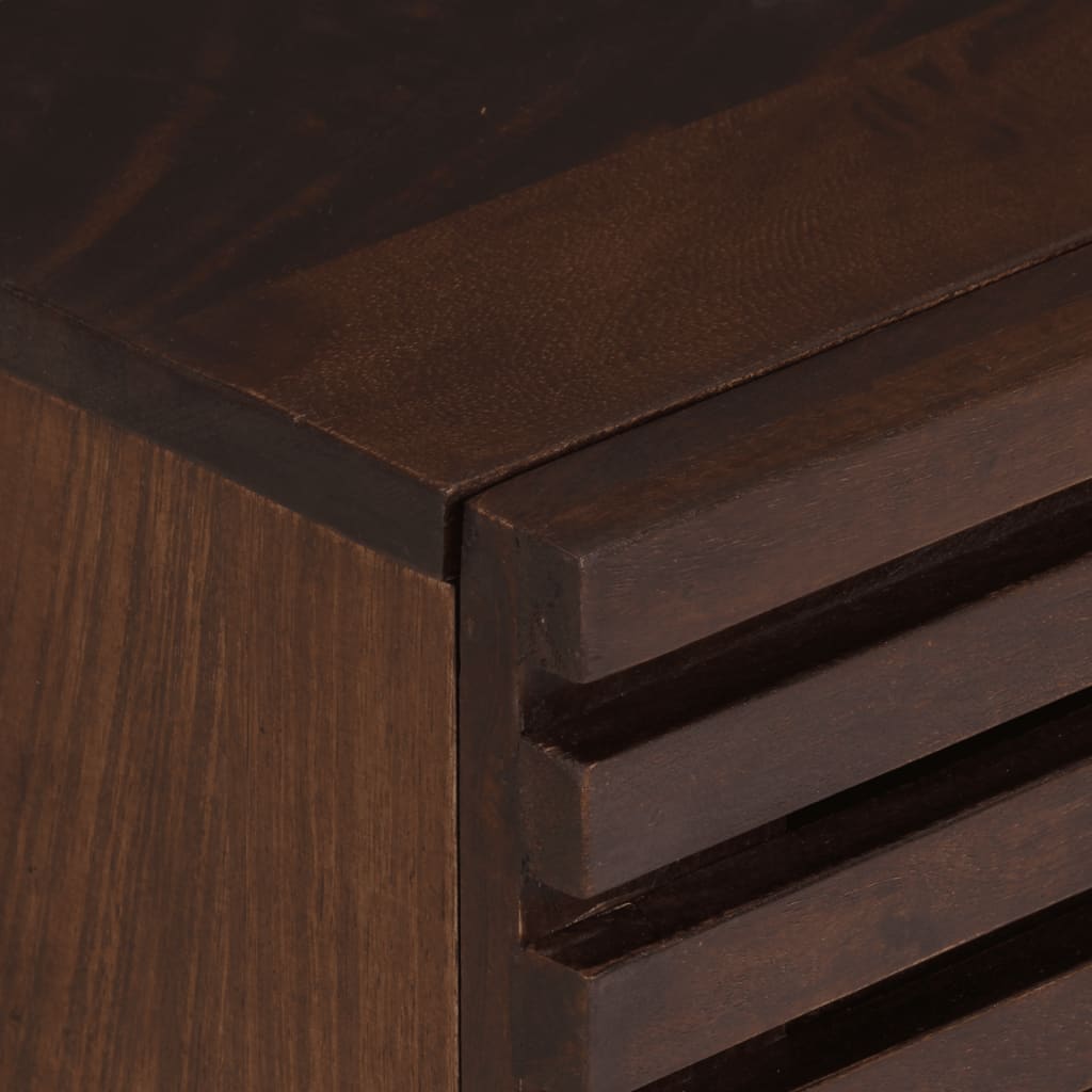 Κομοδίνα 2 τεμ. 40 x 34 x 46 εκ. από Μασίφ Ξύλο Μάνγκο - Pakobazaar