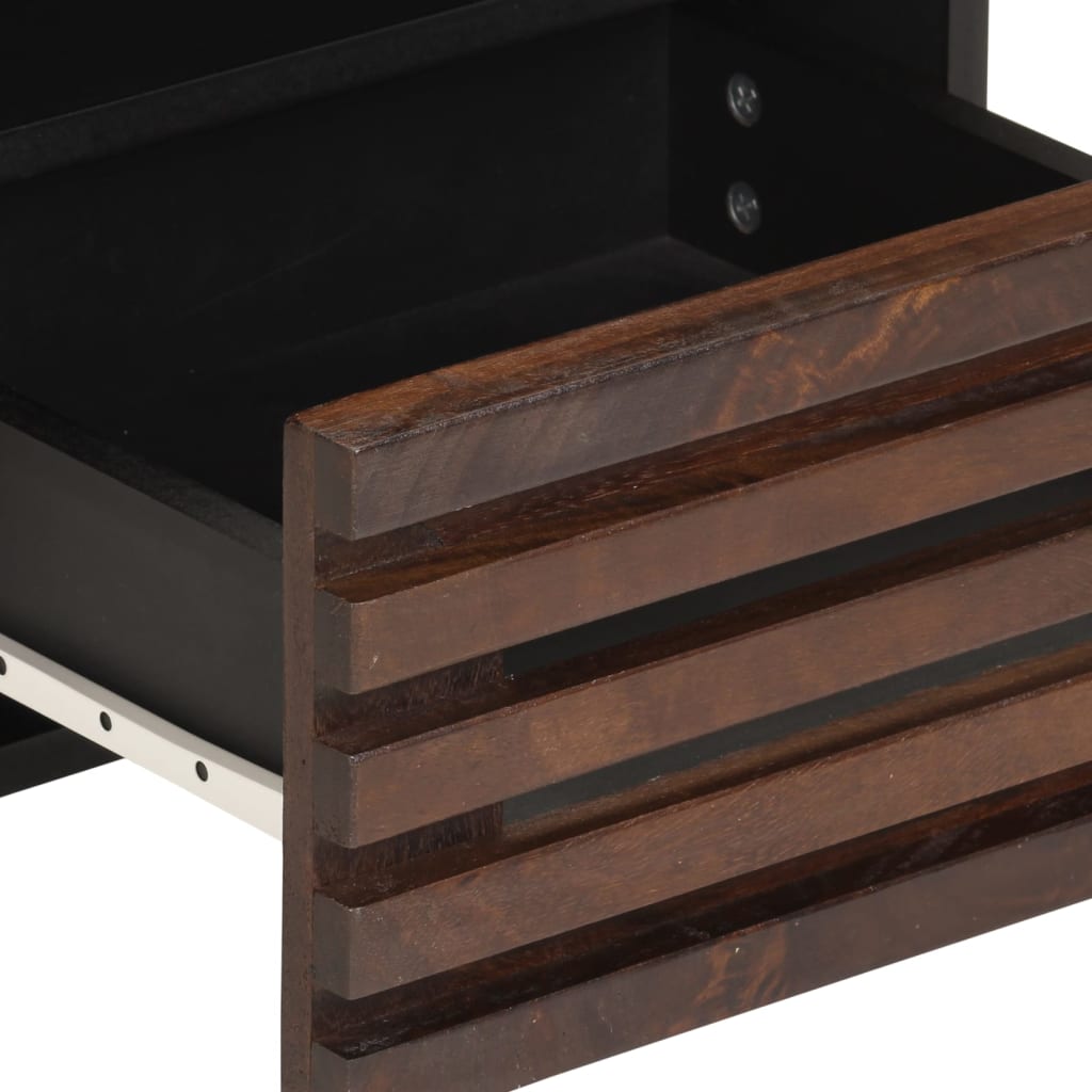 Κομοδίνα 2 τεμ. 40 x 34 x 46 εκ. από Μασίφ Ξύλο Μάνγκο - Pakobazaar