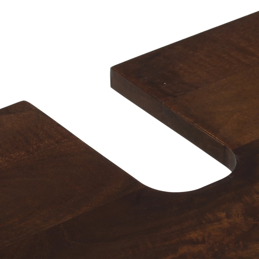 Ντουλάπι Μπάνιου Καφέ 62x34x58 εκ. από Μασίφ Ξύλο Μάνγκο