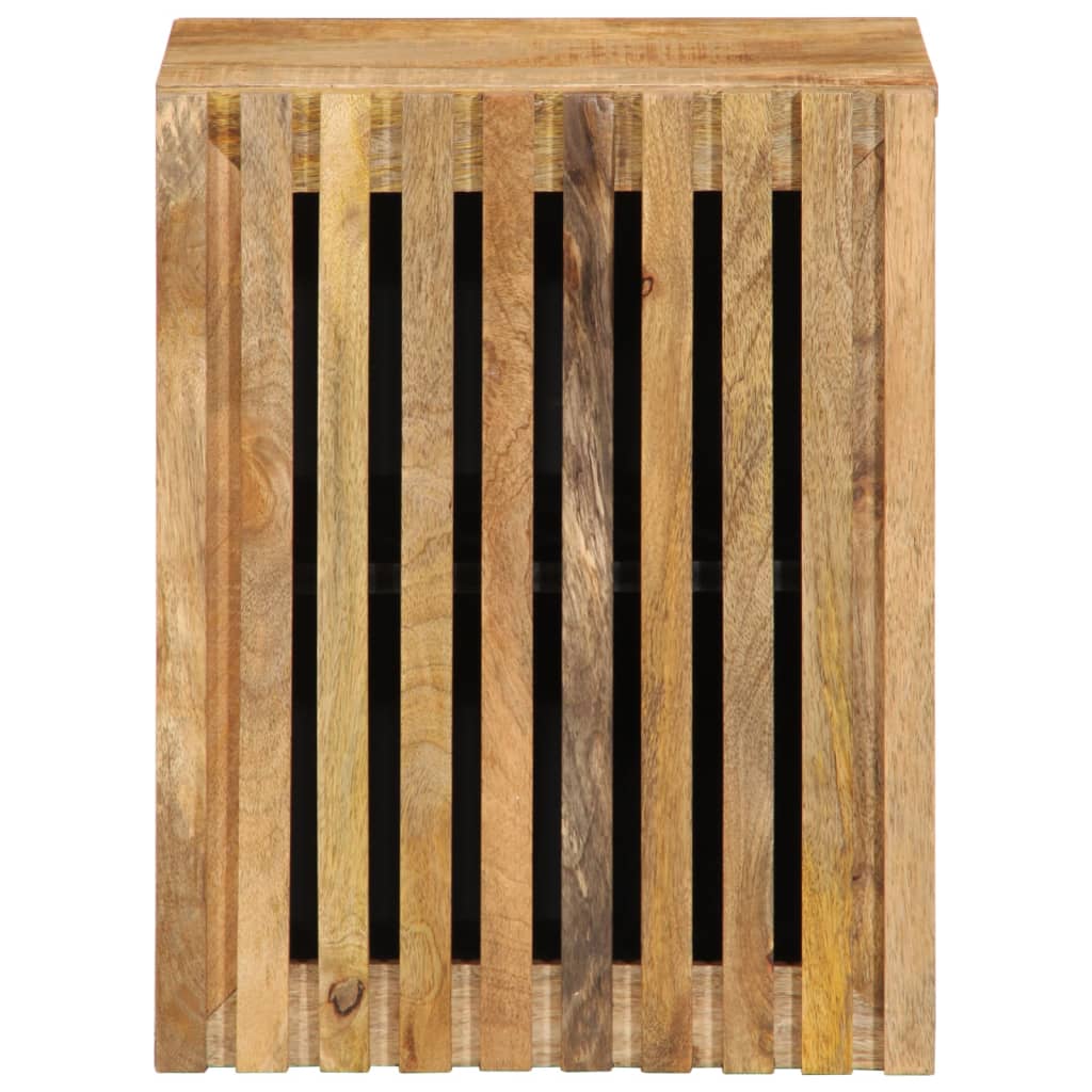 Ντουλάπι Μπάνιου Επιτοίχιο 38x33x48 εκ. Μασίφ Ακατ. Ξύλο Μάνγκο - Pakobazaar