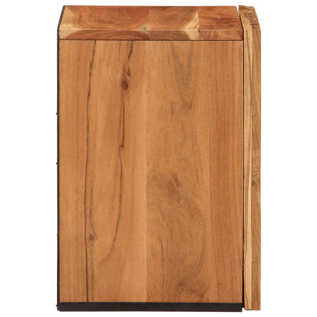 Ντουλάπι Μπάνιου Επιτοίχιο 38x34x48 εκ. από Μασίφ Ξύλο Ακακίας