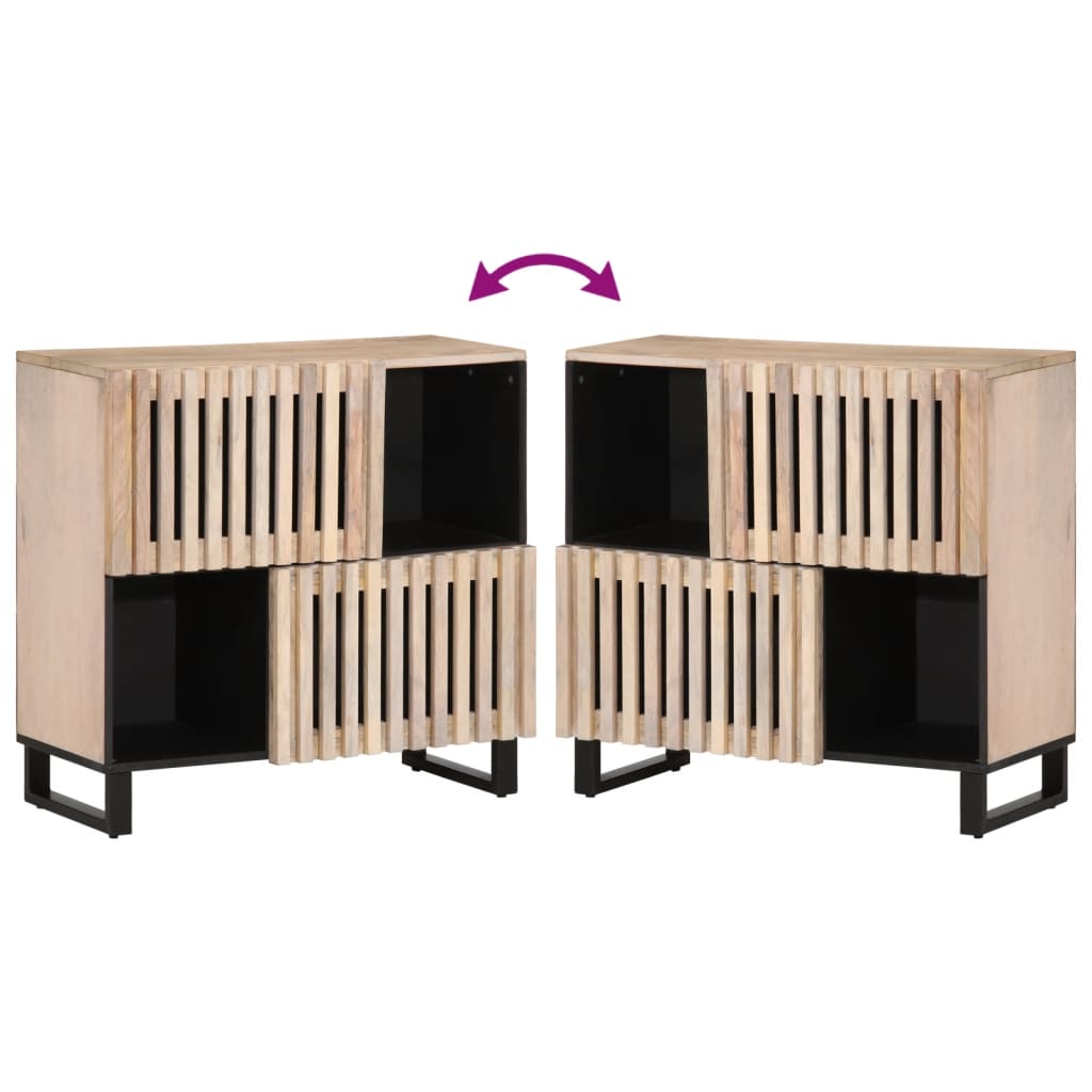 Ντουλάπι 80x34x75 εκ. από Μασίφ Ξύλο Μάνγκο