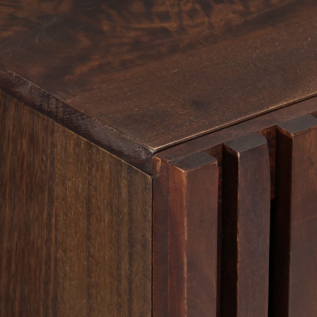 Ντουλάπι Καφέ 90x34x75 εκ. από Μασίφ Ξύλο Μάνγκο - Pakobazaar