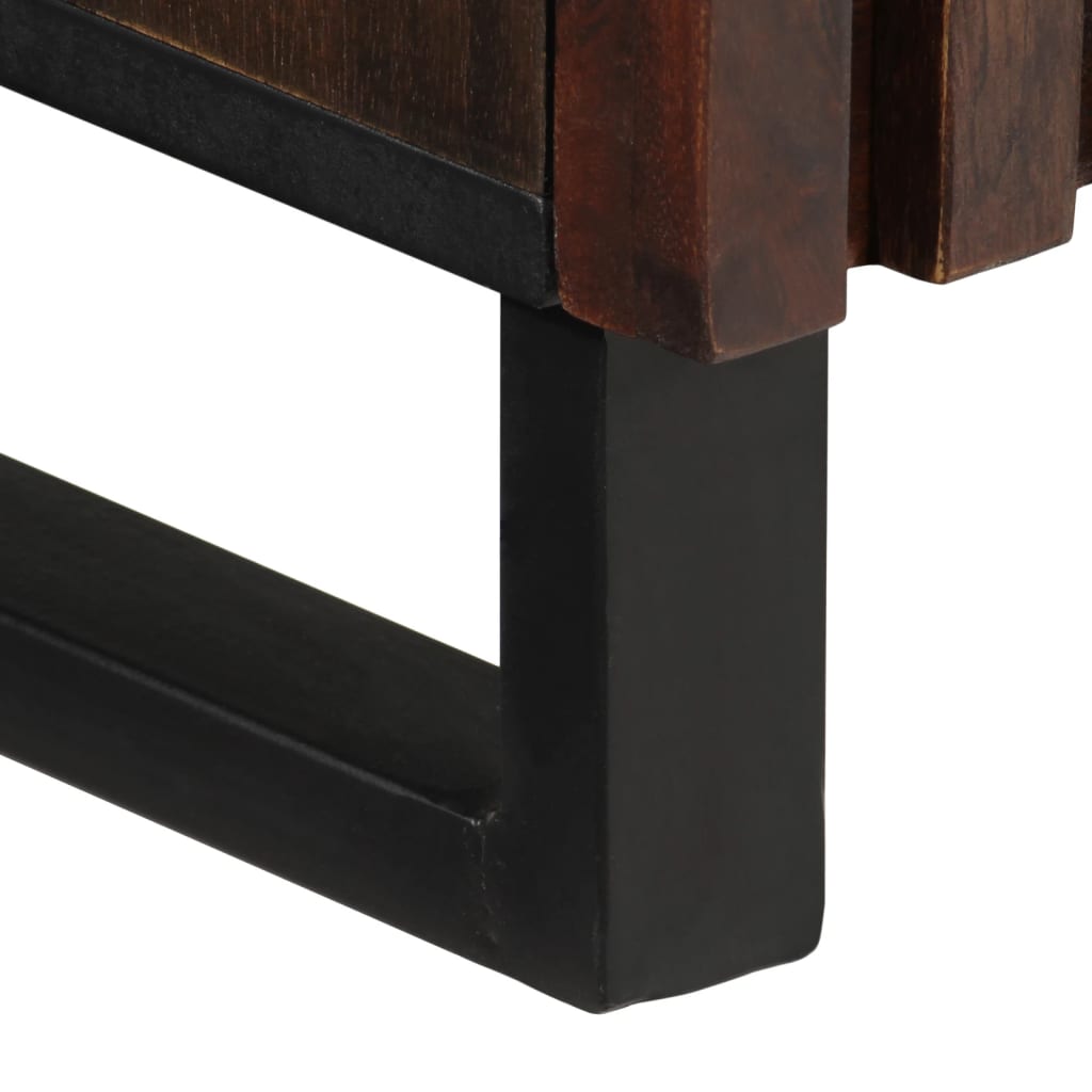 Ντουλάπι Καφέ 90x34x75 εκ. από Μασίφ Ξύλο Μάνγκο - Pakobazaar