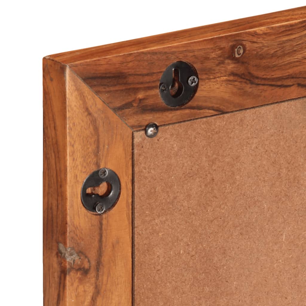 Καθρέφτης Μπάνιου 50x70 εκ. από Μασίφ Ξύλο Ακακίας/Γυαλί