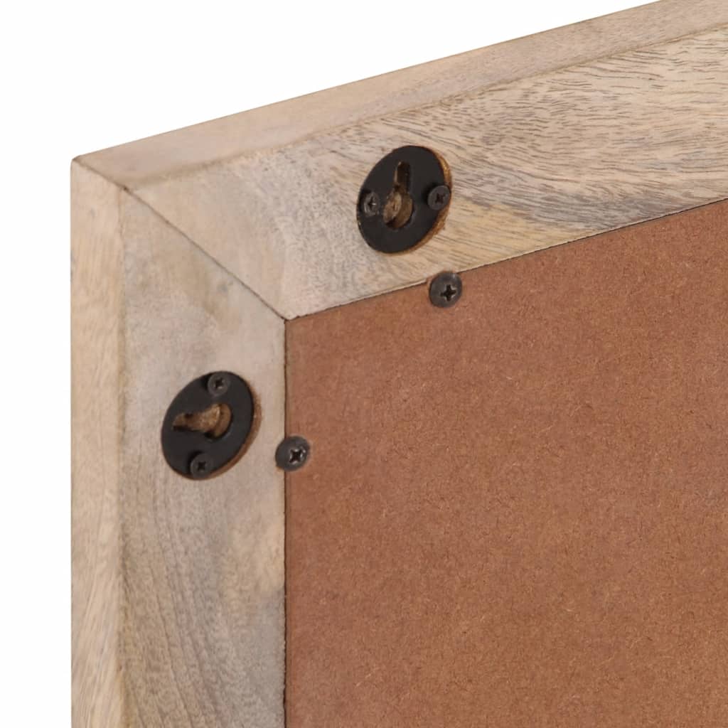 Καθρέφτης Μπάνιου 50x70 εκ. από Μασίφ Ξύλο Μάνγκο/Γυαλί - Pakobazaar