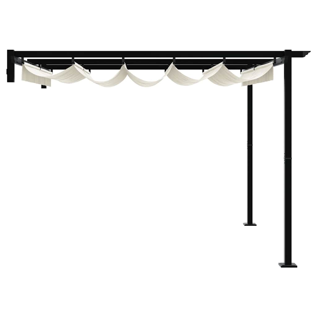 Κιόσκι 300 x 300 x 200 cm Κρεμ Πολυεστέρας
