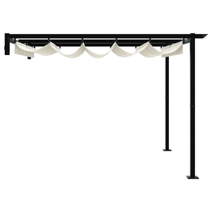 Κιόσκι 300 x 300 x 200 cm Κρεμ Πολυεστέρας