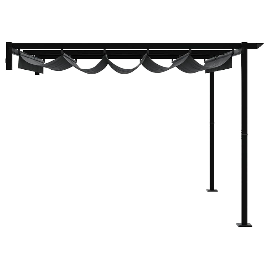 Κιόσκι 300 x 300 x 200 cm Ανθρακί Πολυεστέρας