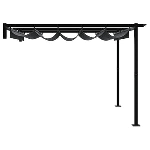Κιόσκι 300 x 300 x 200 cm Ανθρακί Πολυεστέρας