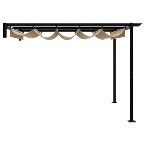 Κιόσκι 300 x 300 x 200 cm Taupe Πολυεστέρας