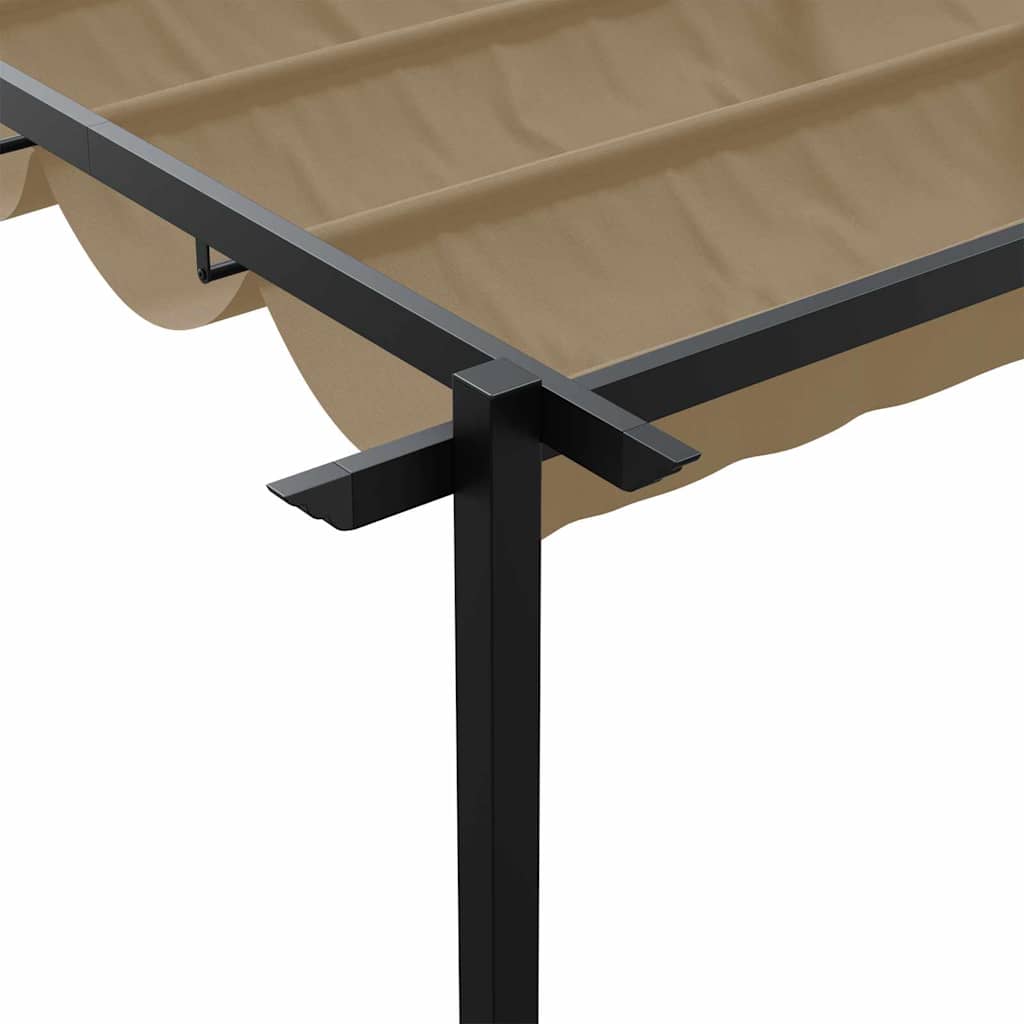 Κιόσκι Taupe 400 x 300 x 200 εκ Πολυεστέρας