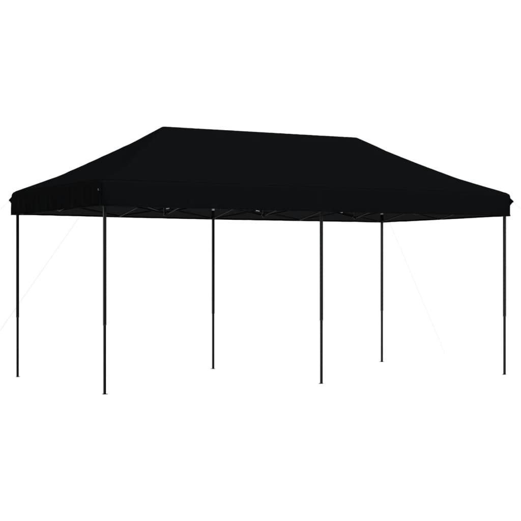 Τέντα Εκδηλώσεων Πτυσσόμενη Pop-Up Μαύρο 580x292x315 εκ. - Pakobazaar