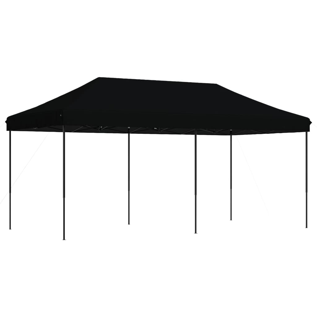 Τέντα Εκδηλώσεων Πτυσσόμενη Pop-Up Μαύρο 580x292x315 εκ. - Pakobazaar