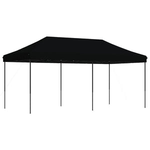 Τέντα Εκδηλώσεων Πτυσσόμενη Pop-Up Μαύρο 580x292x315 εκ. - Pakobazaar
