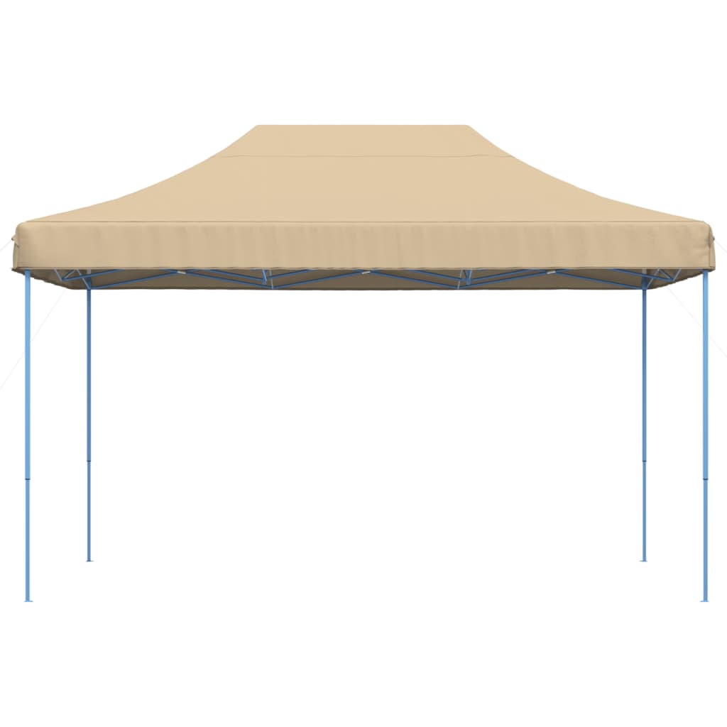 Τέντα Εκδηλώσεων Πτυσσόμενη Pop-Up Μπεζ 440x292x315 εκ.