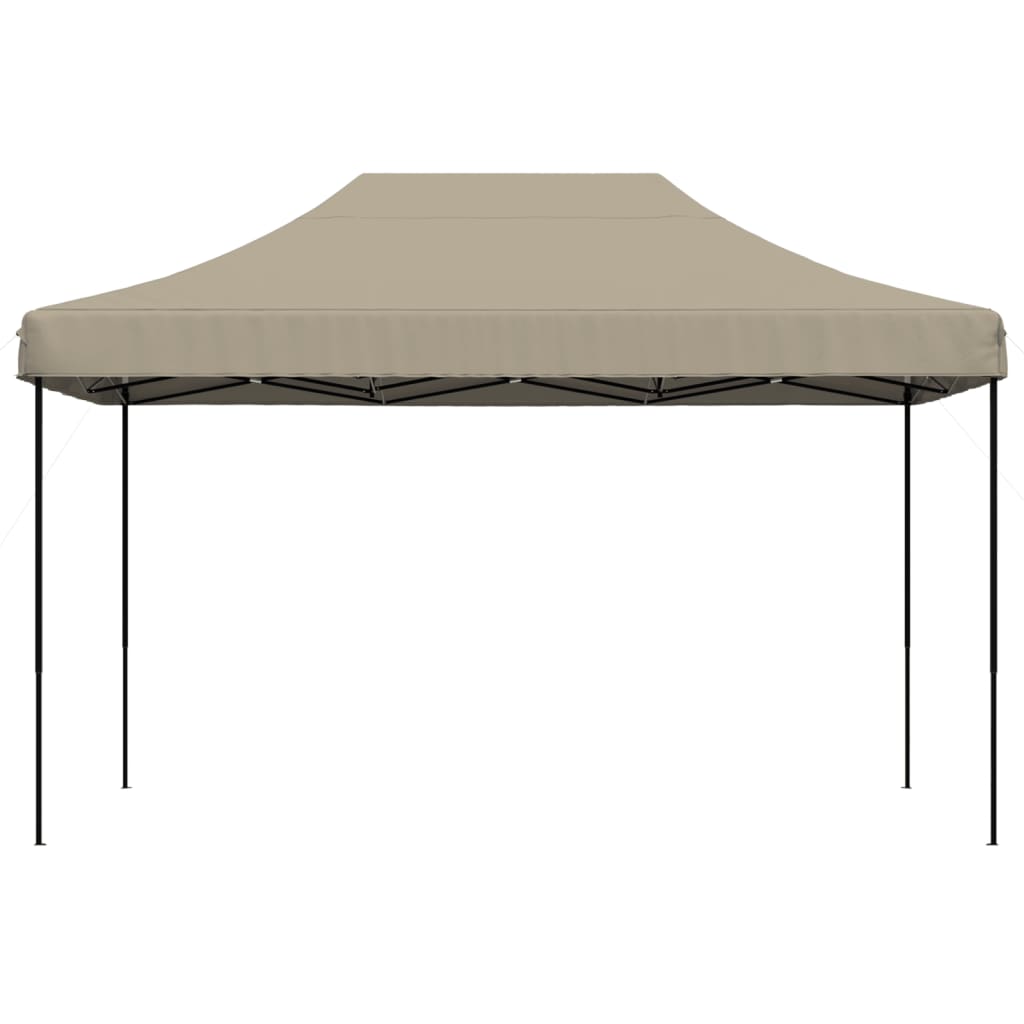 Τέντα Εκδηλώσεων Πτυσσόμενη Pop-Up Taupe 440x292x315 εκ. - Pakobazaar