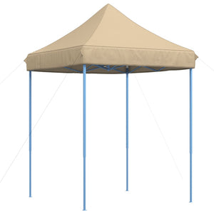 Τέντα Εκδηλώσεων Πτυσσόμενη Pop-Up Μπεζ 200x200x306 εκ.