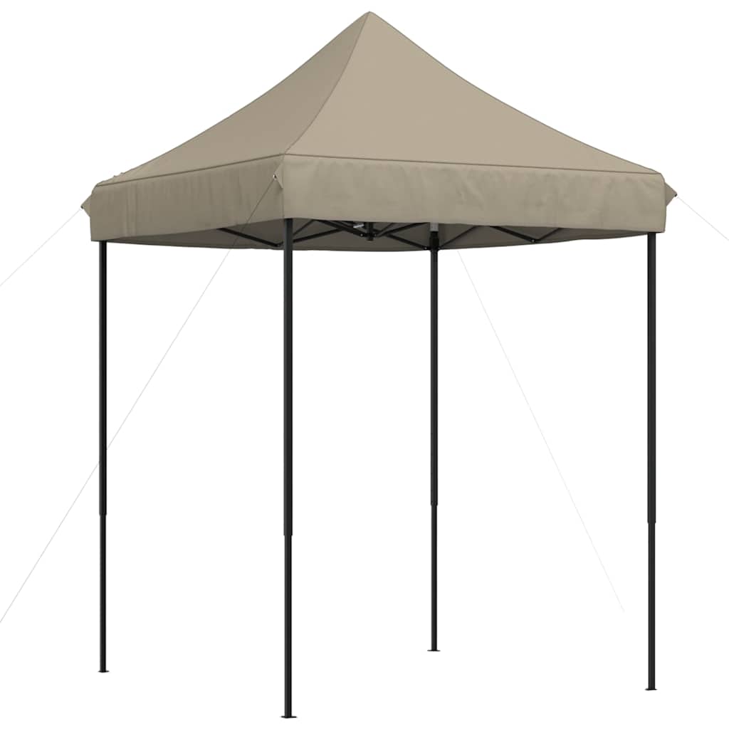 Τέντα Εκδηλώσεων Πτυσσόμενη Pop-Up Taupe 200x200x306 εκ. - Pakobazaar