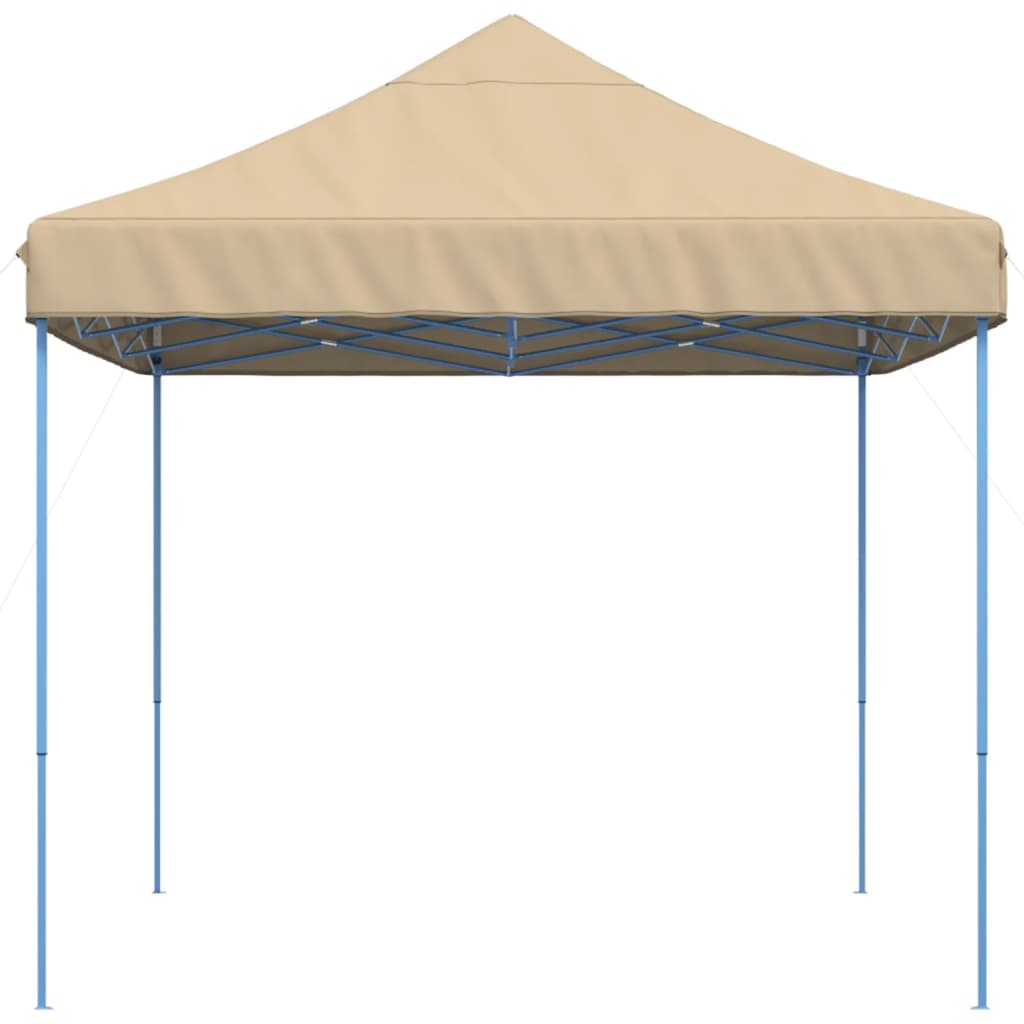 Τέντα Εκδηλώσεων Πτυσσόμενη Pop-Up Μπεζ 410x279x315 εκ.