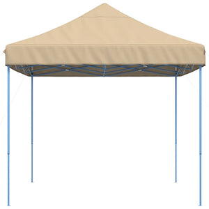 Τέντα Εκδηλώσεων Πτυσσόμενη Pop-Up Μπεζ 410x279x315 εκ.